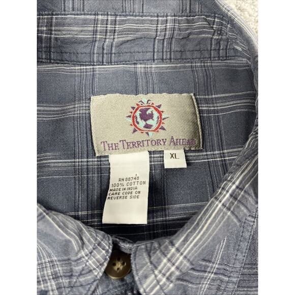 Territory Ahead Shirt Mens Extra Large Button Down Cotton Plaid Outdoors - Picture 3 of 12